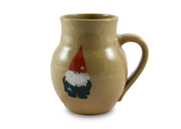 Red-capped mug, Voice of Clay Pottery, Brookline