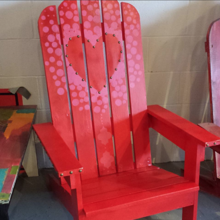 One of the many auction items built by members of Girls at Work up for grabs Nov. 7 at MusicFest 2015.
