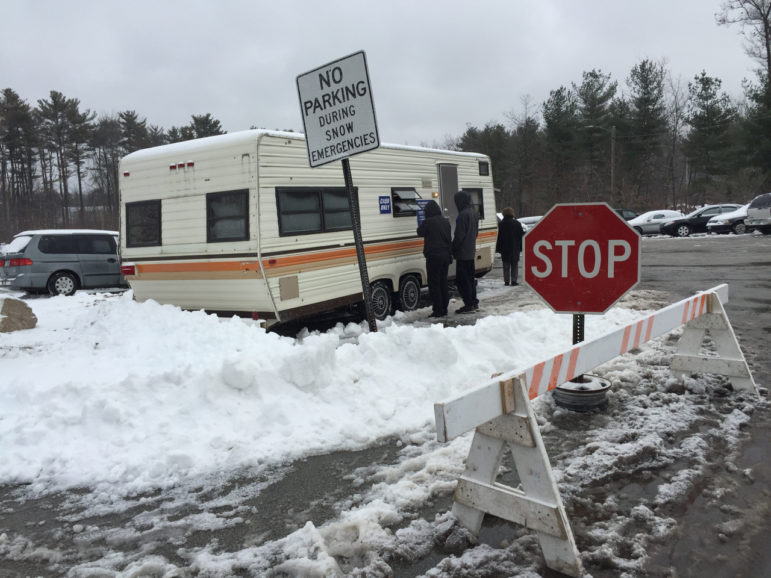 Several people got rides from taxis, family members or friends, to the impound lot at Derryfield Park.