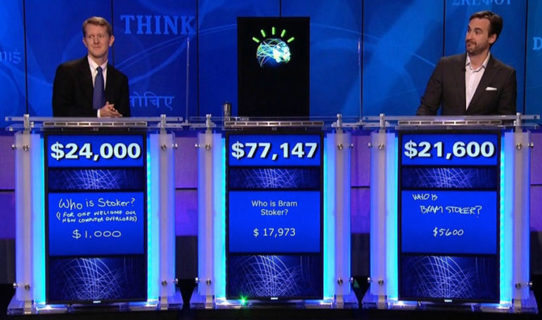 Watson wins "Jeopardy."