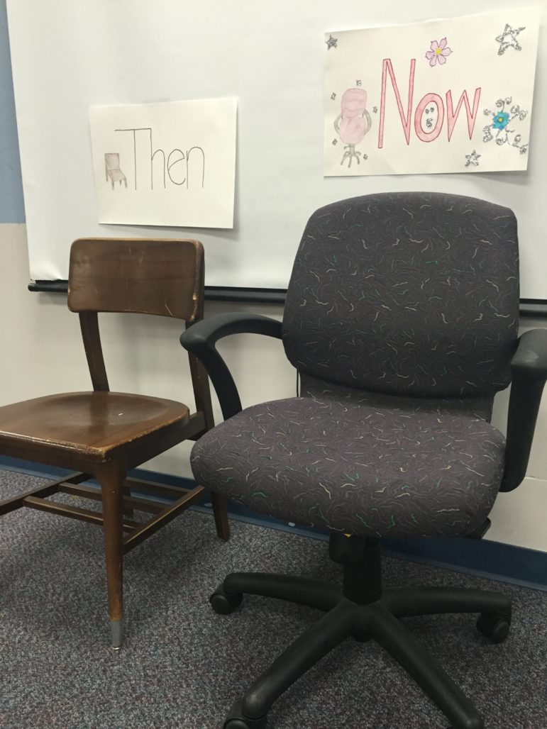 Old chairs vs. new chairs.