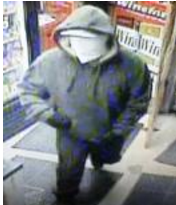 Still image of robber from Capri Market incident.