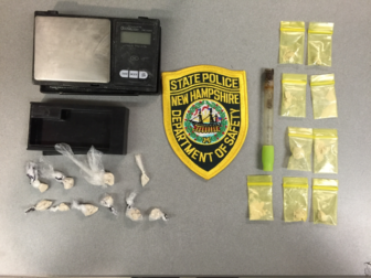 Items allegedly confiscated during search.