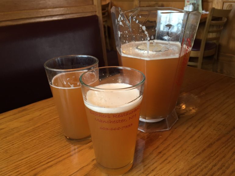 We were going to go for two 16-ounce Sam Adams Cold Snaps, but after our server pointed out we could get a 60-ounce pitcher for $2 more, how could we refuse?