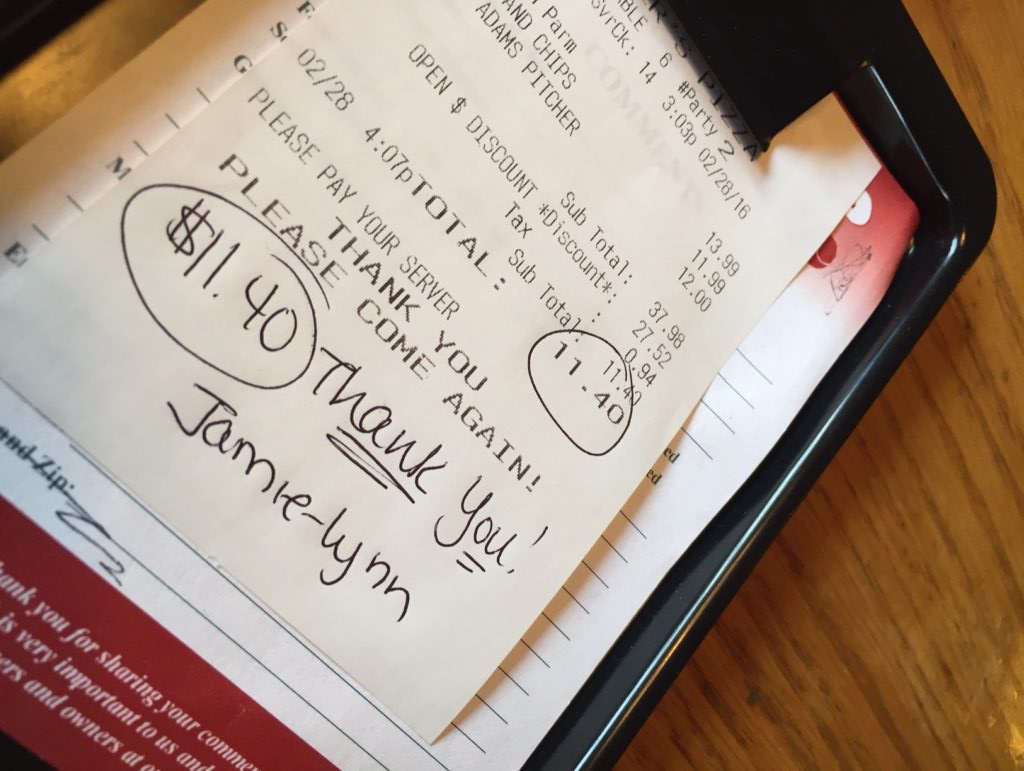 We prepaid $20.80 for $30 in food and drinks, so when the tab came, we paid the additional $11.40. Total paid: $32.20, plus generous tip.