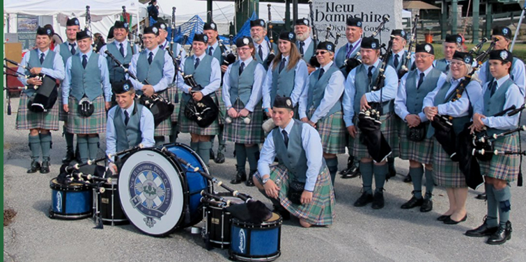 NH Pipes & Drums open for the Red Hot Chilli Pipers.