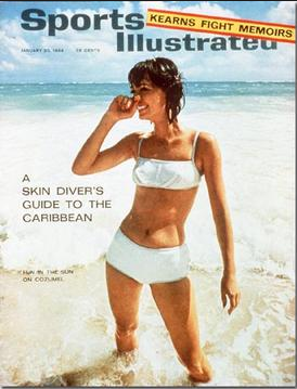 First SI Swimsuit edition, 1964, with Babette Beatty.