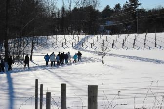 Snowshoeing at the Winter Family Fun Fest at LaBelle Winery