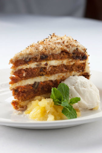 Carrot cake at Hanover Street Chophouse