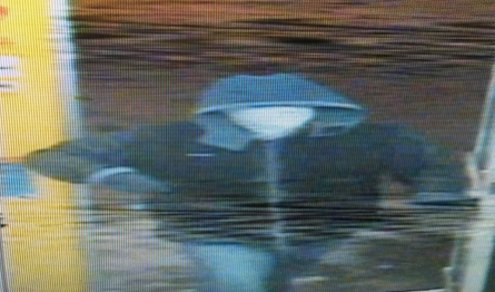 Armed robber as captured on surveillance video.