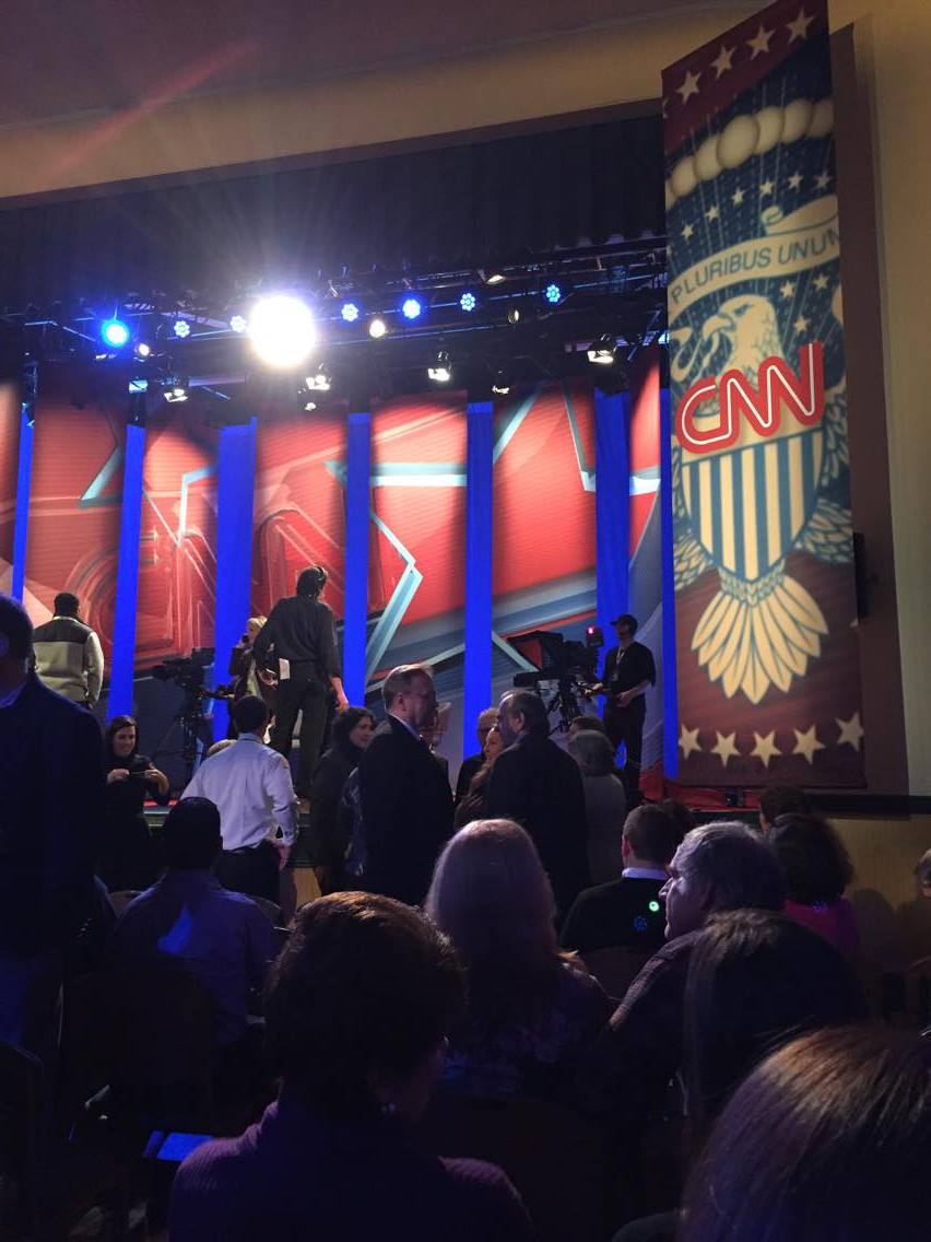 CNN transformed the small venue in Derry to a ready for prime time presidential debate forum.