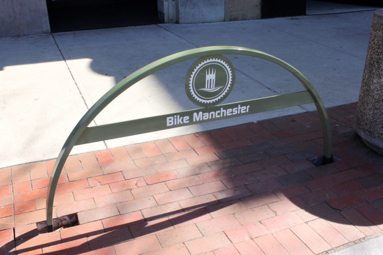 Bike racks, courtesy of Bike Manchester.