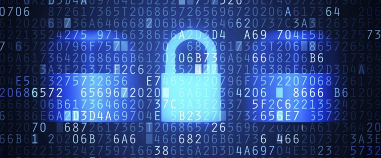 Computer security code abstract image. Password protection conceptual image.