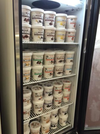 Homemade ice cream at the Granite State Candy Shoppe 