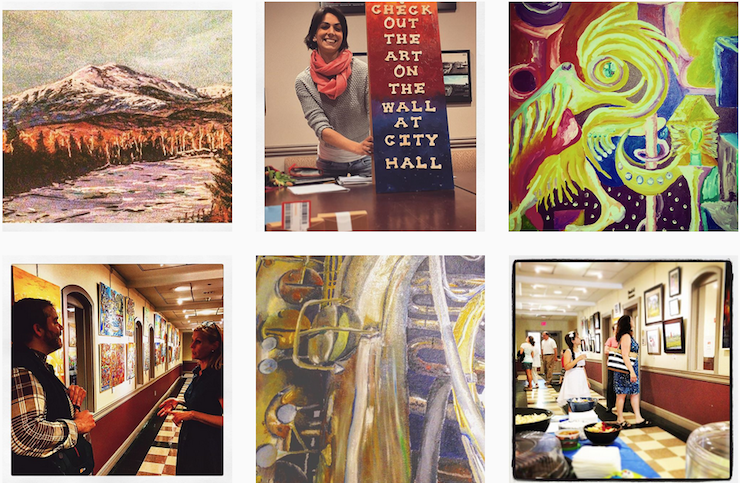 Check out the Art on the Wall at City Hall.