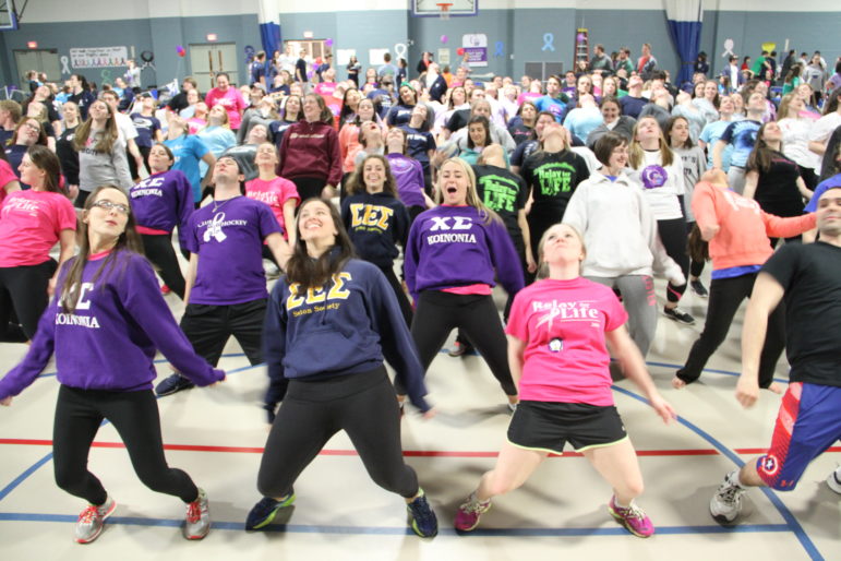 Doing whatever it takes to stay up all night - in this case, the limbo - for Relay for Life.