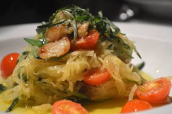 Spaghetti squash primevera at Gale Motor Co. Eatery