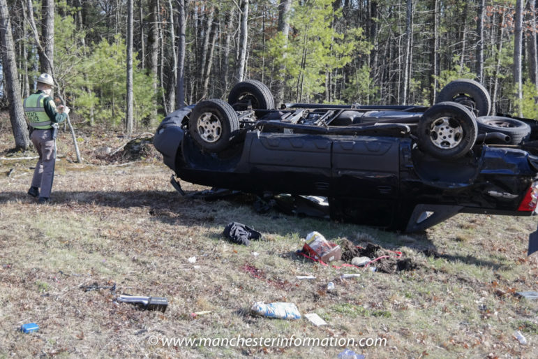 Aftermath of a fatal crash in Bedford on April 12.