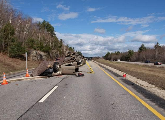 Scene of a fatal accident on 101 East in Candia.