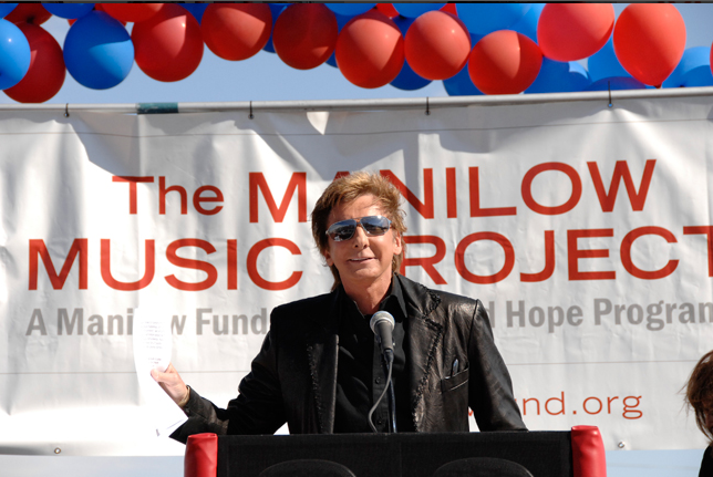 Music man Barry Manilow is spreading the joy of music with his Music Project.