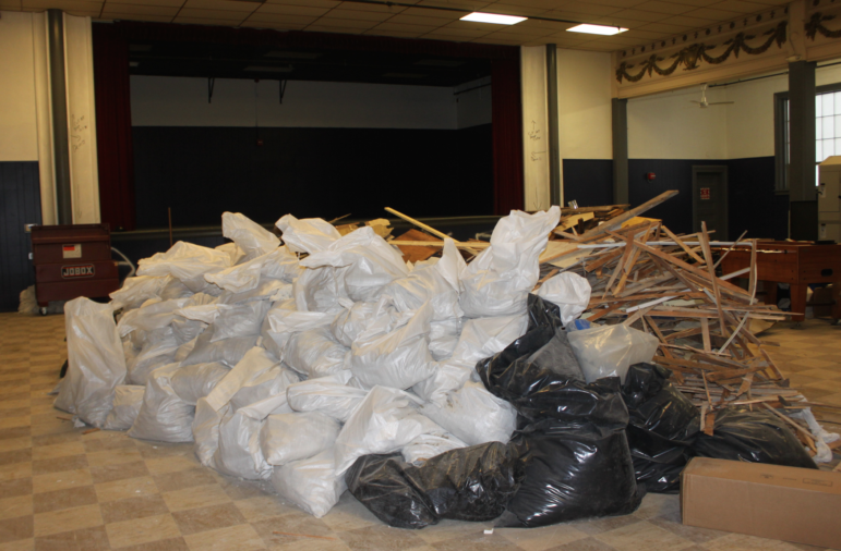 Early March: Demolition underway.