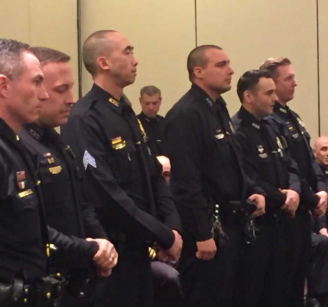 Team cited by the U.S. Marshal's Service for their police work leading to the capture of Matthew Dion