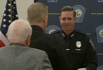 Det. Patrick Houghton, 2016 Manchester Police Officer of the Year.