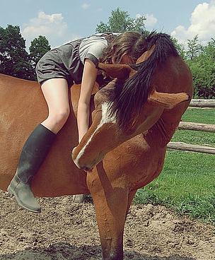 Bonding between girls and horses is a natural at Lead the Way.