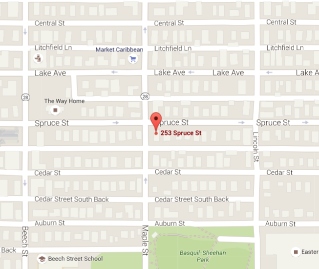 Police found casings in the street after reports of gunfire on Spruce Street Sunday.