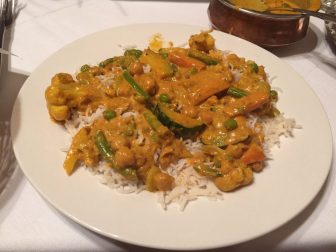 Vegetable korma at Royal India