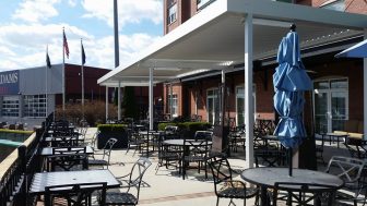 The Patio now has a pergola.