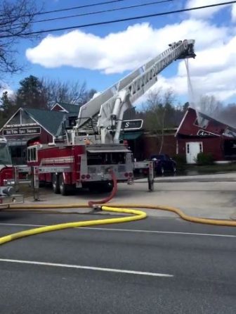 4 alarm fire on Rte. 101A