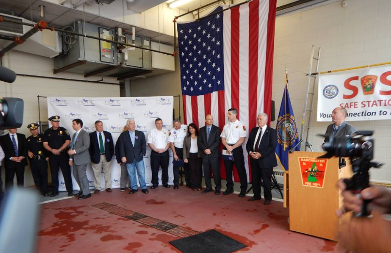 The City of Manchester announced a groundbreaking "Safe Station" initiative and an expansion of the Granite United Way's 2-1-1NH service.