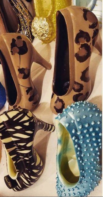 Chocolate shoes at Van Otis