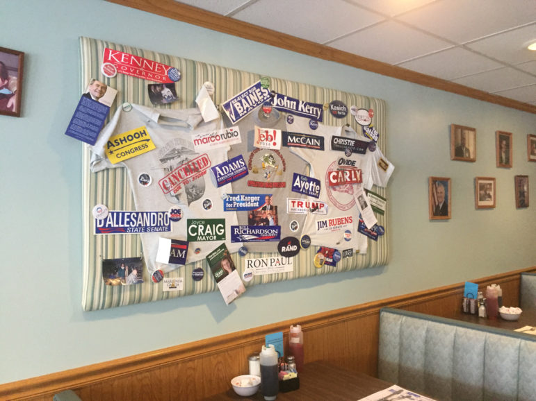 Breakfast and politics go together at Chez Vachon.