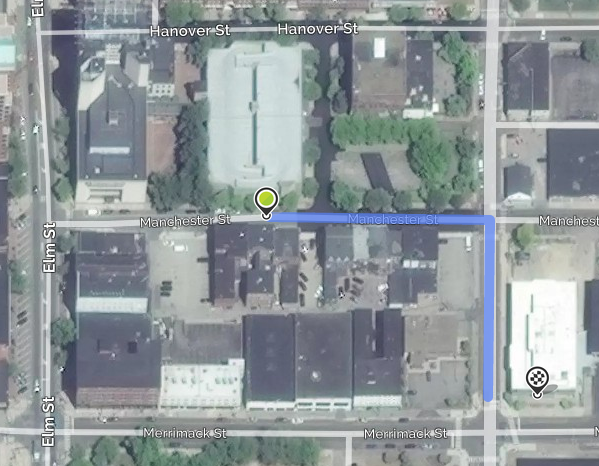 Proximity of proposed "Embrace" intimate adult products store on Manchester Street, and the Zeal Movement church on Chestnut Street.
