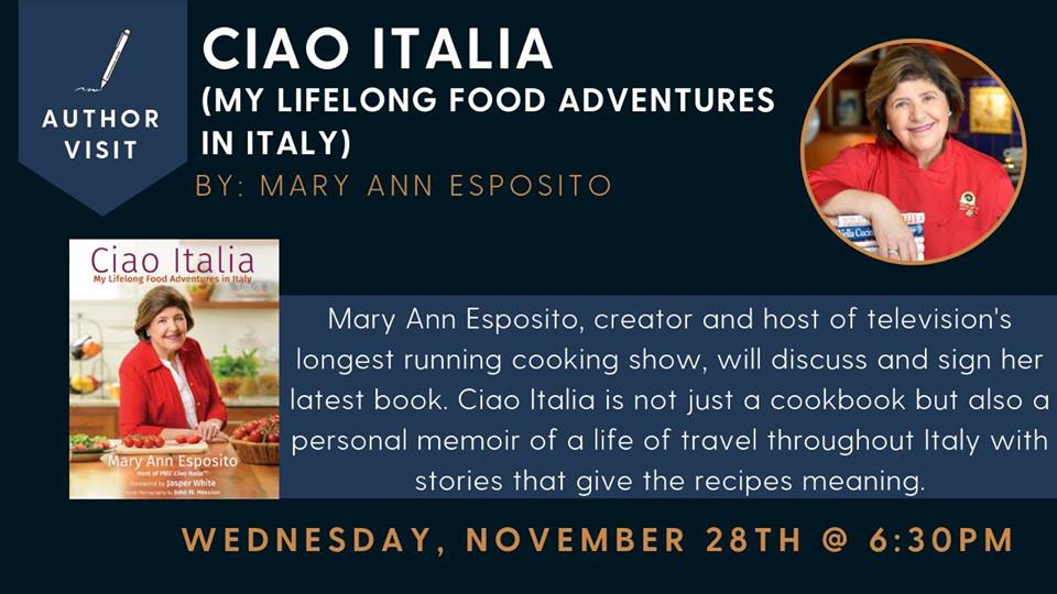 Mary Ann Esposito at The Bookery