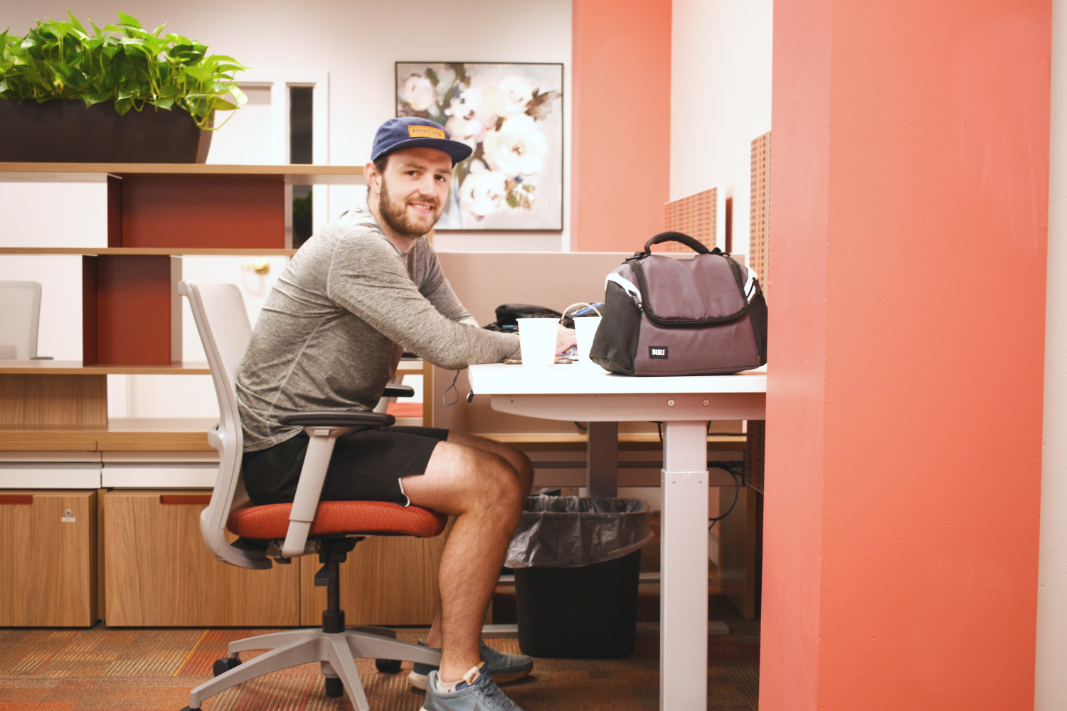 Phil Cutler works at Red Oak Coworking space