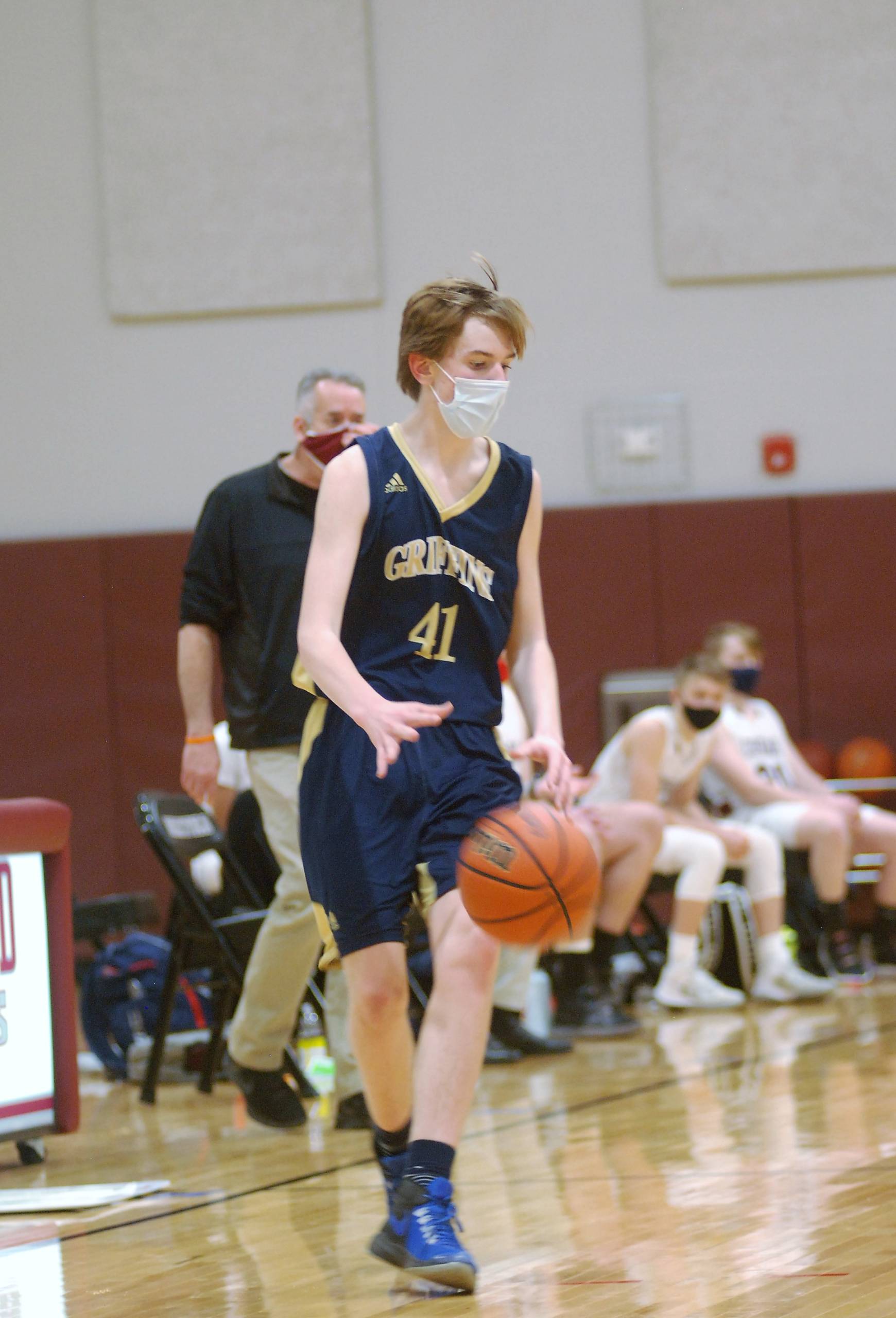 Jack Vicinanzo dribbling.