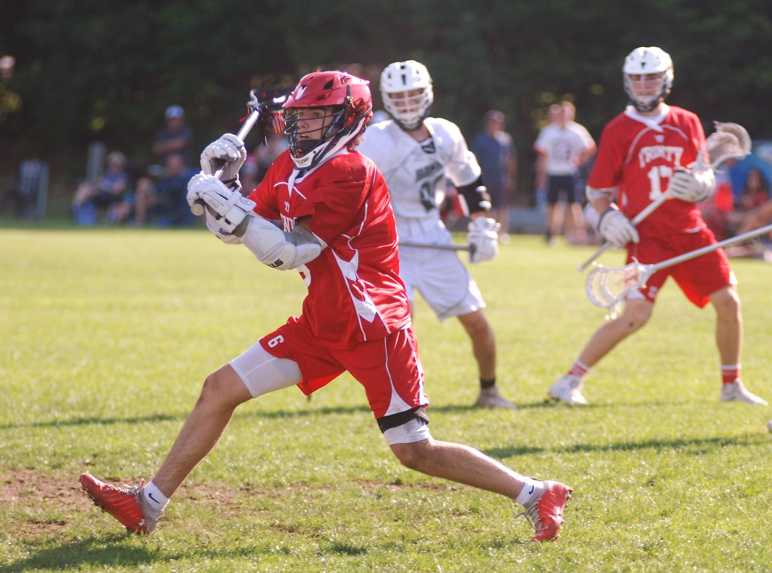 Ethan Flanagan winds up for a shot.