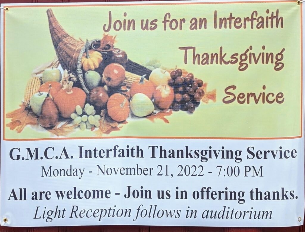 Interfaith community Thanksgiving service to be held Nov. 21 ...