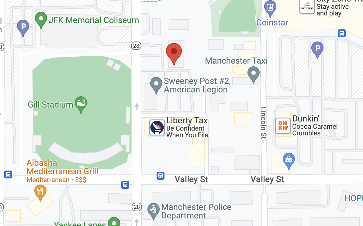 Maple Street locator map