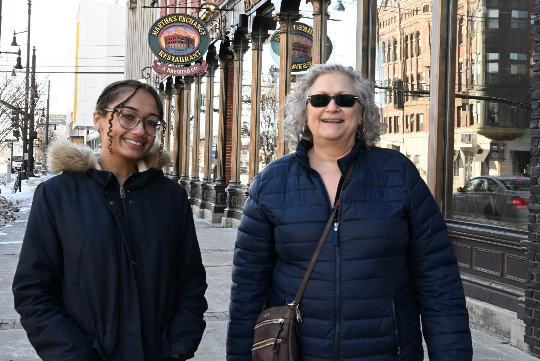 photo of InkLink Nashua publisher Carol Robidoux with Mya Blanchard, reporter in Nashua NH