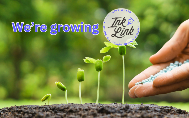 Nashua Ink Link photo of logo and growing membership and income