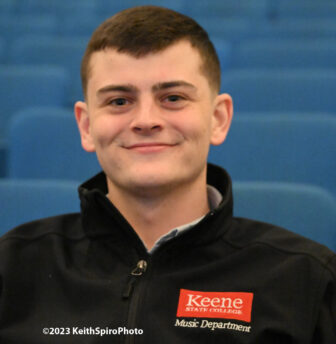 a photo of Keene State senior Simon Furze. photo by Keith Spiro.