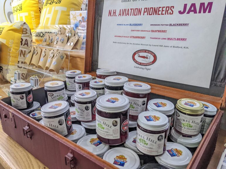 Local jams for sale at the Aviation Museum of NH.