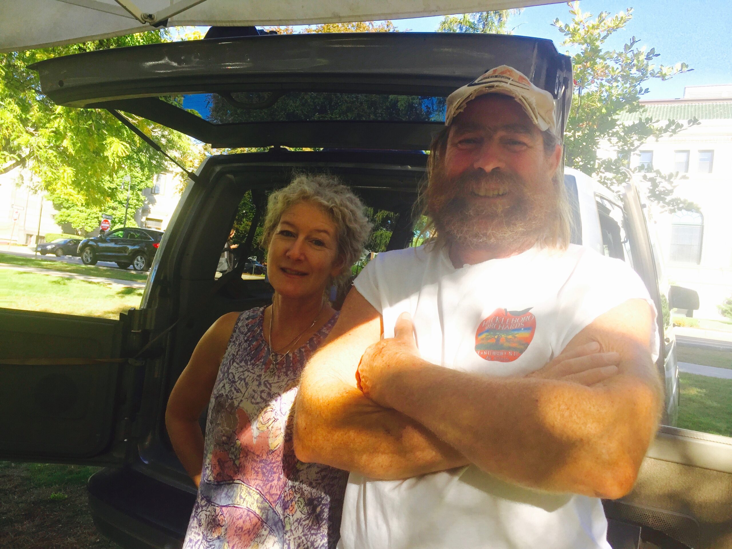 Linda and Harry Weiser of Hackleboro Orchards.
