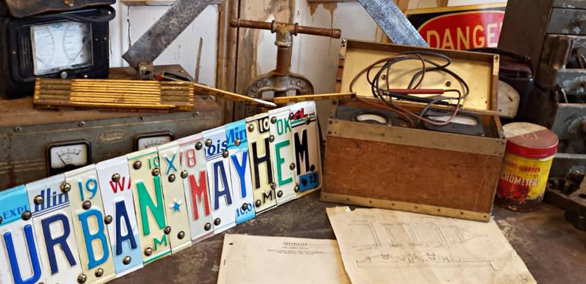 Urban Mayhem on Elm is a mix of artifacts and antiques.