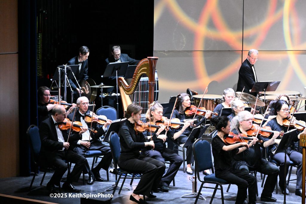 image of string instruments and percussion section in a photo by Keith Spiro.