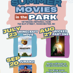 Manchester Summer Movies in the Park 2025 season kicks off July 23 with ‘Minecraft Movie’